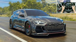 710HP AUDI RS6 Avant  The Crew Motorfest  Thrustmaster T300RS gameplay [upl. by Rafter643]