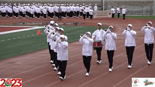 2023 PCC Tournament of Roses Honor Band amp Herald Trumpets Day 2  Pass in Review  2023 Bandfest [upl. by Eilla]