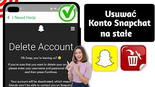 Jak trwale usunąć konto Snapchat 2024 [upl. by Lennahc]