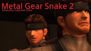 MGS2 Snake interrupts Snake speech that Snake was watching then Snake points gun at Snake [upl. by Emmit]