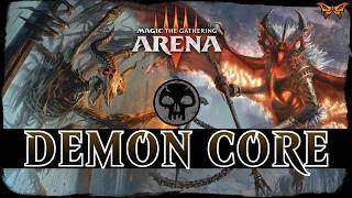 DEMONS OF DUSKMOURN  MTG Arena  Mono Black Demon Life Drain Valgavoth Combo Standard Deck [upl. by Dde]