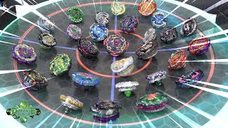 ALL DEFENSE TYPE BEYBLADES Season 17 Epic Battle in ANIME STADIUM  Beyblade Burst [upl. by Romeon]