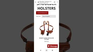 Shoulder holster from Galco daily deal of the day holsters galco tacticalgear [upl. by Rubens]