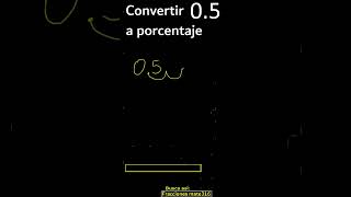 convertir decimal a porcentaje decimal transformar convertir 5 [upl. by Dubois]