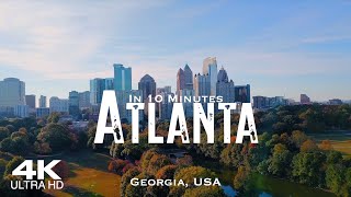 ATLANTA 2024 🇺🇸 Drone Aerial 4K Georgia  USA United States of America [upl. by Nolyad5]