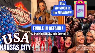 FINALE in Gefahr ‼️ Bikini PRO´s stecken 45 im Aufzug 😱 6 Platz in KANSAS CITY 👏🏻 [upl. by Notsuoh623]