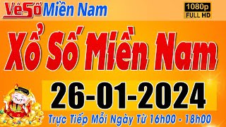 Trực Tiếp Xổ Số Miền Nam Hôm Nay Ngày 2612024  Kết Quả Xổ Số Miền Nam Hôm Nay Ngày 26 Tháng 1 [upl. by Marna]