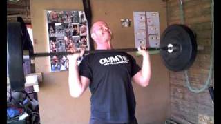 60kg military press 12 reps [upl. by Neerac233]