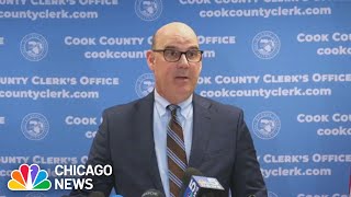 UPDATE on Illinois mailin ballots from Cook County Clerks Office [upl. by Anilatsyrc]