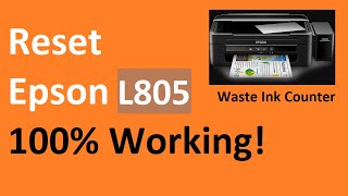 Reset Epson L805 printer  Waste Ink Counter  by WIC Reset Utility [upl. by Nimsay484]