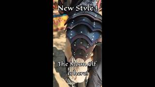 the first moon elf style pauldron armor renaissancefaire cosplay [upl. by Scrogan]