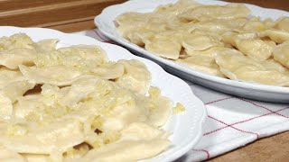 Pyszniutkie pierogi ruskie  Jak zrobić mega dobry farsz i ugotować pierogi [upl. by Katinka905]