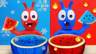 Pea Pea And Watermelon Life Hack In The IceFire Room  Pea Pea Wonderland  Cartoon for kids [upl. by Concordia694]