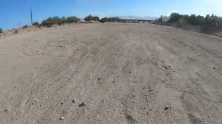 Dirt bike pulled out Close call in Ocotillo Wells on my CRF450X [upl. by Iluj]