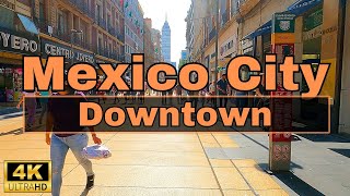 Mexico City Downtown CDMX 4K HDR Walking Tour [upl. by Dnomal253]