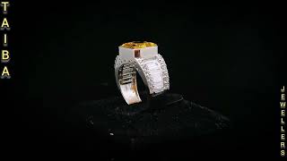 diamond amp yellow topaz ring 21 karat Gold [upl. by Eelarak552]