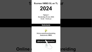 Examentraining Nederlands 2024 VMBO GL en TL [upl. by Aleekat533]