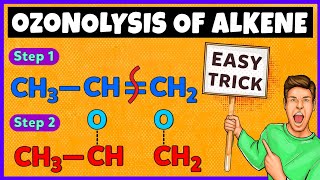 Ozonolysis of Alkenes  Trick of Ozonolysis of Alkenes [upl. by Bettine]