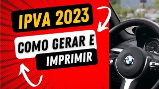 IPVA 2023 Como gerar e imprimir a guia para pagar no Río de Janeiro [upl. by Anowahs85]