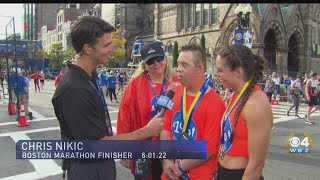 Chris Nikic 22YearOld Athlete With Down Syndrome Completes Boston Marathon [upl. by Campman]