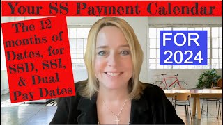 SSAs 2024 Calendar of Payments for SSI Social Security and Dual Benefits  EXPLAINED [upl. by Onirefes]