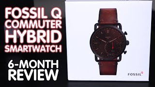 SixMonth REVIEW FOSSIL Q Commuter HYBRID Smartwatch [upl. by Baiss463]