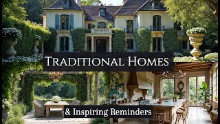 Traditional amp Stately Homes  Inspiration  Filled with Character and Soul [upl. by Arraes]