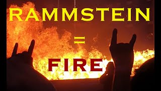 RAMMSTEIN fire show in Berlin slow motion [upl. by Katzman]