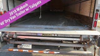 2018 Wabash DVCVHPC 40 Single Axle Dry Box Trailer  TRO 1018243 [upl. by Atiraj53]