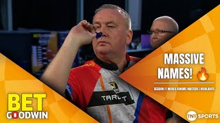 LEGENDS RETURN 🤩  Darts Highlights  2024 BetGoodwin Seniors Darts Masters  Session 1 [upl. by Baalbeer]