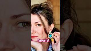 Modern Hoop Earrings Tutorial beadedjewelry handmadeearrings diyjewelry jewelrymakingprocess [upl. by Julianne518]