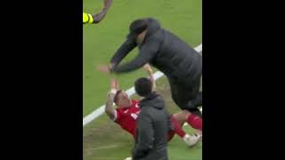 Tsimikas Collides with Klopp 😨 [upl. by Inalawi]