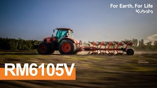 Kubota RM6105V w bruździe  po caliźnie PL  Kubota 2024 [upl. by Notneuq]