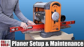 How to Use a Planer  Setup amp Maintenance [upl. by Arron]