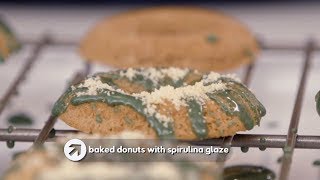 Baked Donuts with Spirulina Glaze  Naturally Danny Seo [upl. by Isus806]