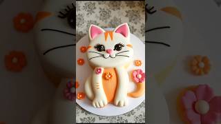 Cute Cat Cake designs🎂🐱🐈 with AI Akka🤖👩‍🦰 shorts ai cat [upl. by Abigail718]