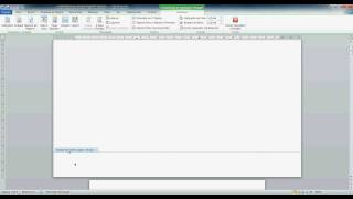 9  Como retirar o cabeçalho e o rodapé da Capa Word 2010avi [upl. by Yltsew]
