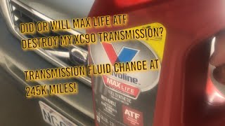 Part 2  Volvo XC90 Transmission Fluid Change at 245k using Valvoline MaxLife ATF 3rd jug [upl. by Xantha]