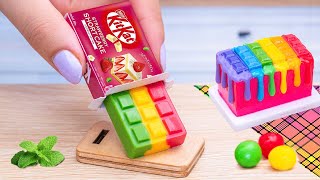 Amazing Miniature Chocolate Cake Decorating Recipes🌈Satisfying Rainbow KitKat Cake🍫Best Cake Moments [upl. by Romeon]