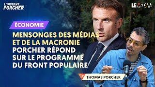 PROGRAMME DU FRONT POPULAIRE  PORCHER RÉPOND AUX MENSONGES DES ÉDITORIALISTES ET DE LA MACRONIE [upl. by Betthel88]