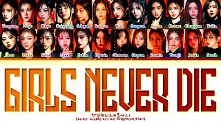 tripleS Girls Never Die Lyrics Color Coded Lyrics [upl. by Bornie792]