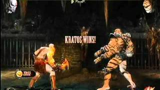 Mortal Kombat 9 Ladder mode Kratos Vs Kintaro [upl. by Okimuy922]