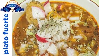 Pozole rojo de pollo delicioso 💜💜💜 Las Recetas de Rosy [upl. by Sordnaxela]