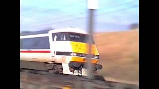 British Rail 1989  ECML at Highdyke Lincolnshire [upl. by Yetak881]