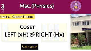 Lecture 3 Coset  Left Coset  Theorems  Examples  Group Theory [upl. by Leunamne96]