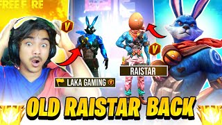 old Raistar is back V Badge youtuber vs Raistar 😱 global top 1 lobby  Garena free fire [upl. by Rape913]