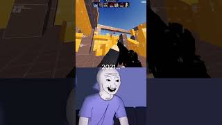 tanqr then vs now nostalgia tanqr roblox arsenal bedwars fyp [upl. by Euqirrne942]