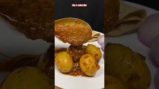 Egg curry recipe food shorts youtubeshorts food ytshorts trending [upl. by Annaor551]