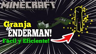 Granja de ENDERMANS EFICIENTE y FÁCIL  MINECRAFT 121  Tutorial [upl. by Seebeck]