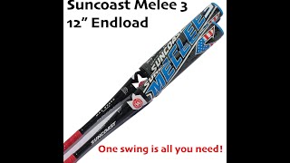 Suncoast Sports Melee 3 Senior Softball Bat ONE Swing Review [upl. by Cozmo546]